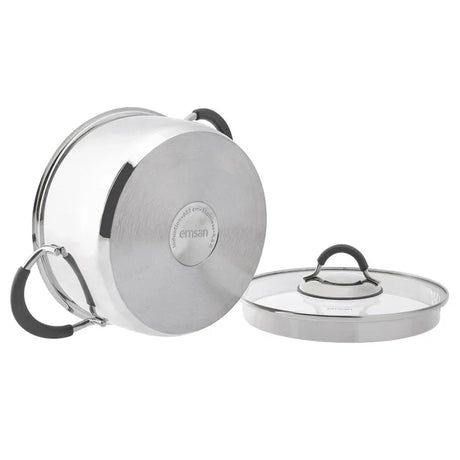 Emsan Unique 8-Piece Stainless Steel Cookware Set - Emsan Jordan