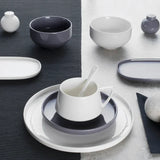 Emsan Parla 32-Piece Breakfast Set for 6 People, Gray and White - Emsan Jordan