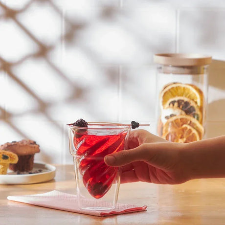 Emsan Globe Double-Walled Cone-Shaped Glass Cup - Emsan Jordan