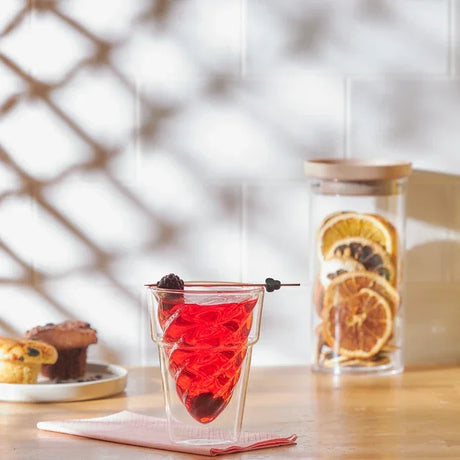 Emsan Globe Double-Walled Cone-Shaped Glass Cup - Emsan Jordan