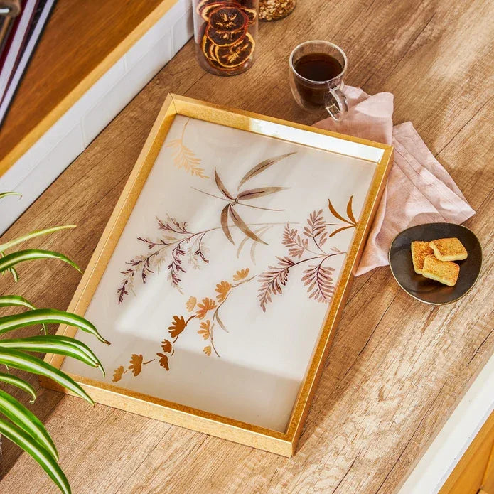 Emsan Felita Tray 31×46 cm – Gold - Emsan Jordan