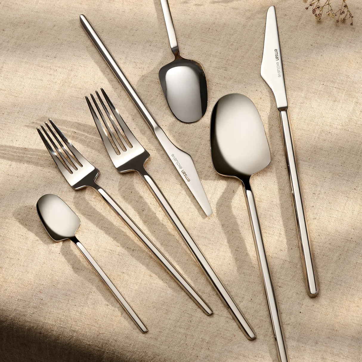 Emsan Destrier 84-Piece Cutlery Set for 12 People – Boxed - Emsan Jordan