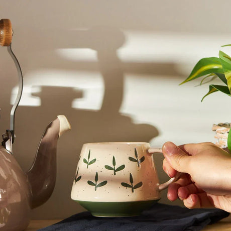 Emsan Ethnic Grass Mug 480 ml Green - Emsan Jordan