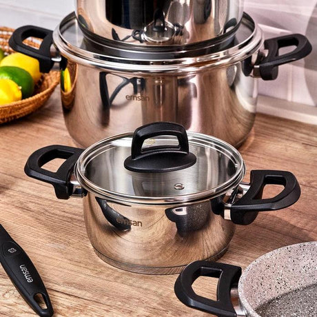 Emsan Experto 14-Piece Nonstick Granite & Stainless Steel Cookware Set - Emsan Jordan