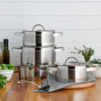 Emsan Karya 8-Piece Induction-Based Stainless Steel Cookware Set - Emsan Jordan