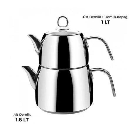 Emsan Soft (L) Induction-Based Teapot Set
Drip-free teapot with built-in strainer - Emsan Jordan