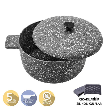 Emsan Perge Cast Deep Pot 24 cm - Emsan Jordan