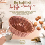 Emsan Arya Cast Cake Mold - Golden Pink - 24 cm - Emsan Jordan