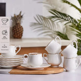 Emsan Beykoz 6-Person Coffee Cup Set – 90 ml - Emsan Jordan