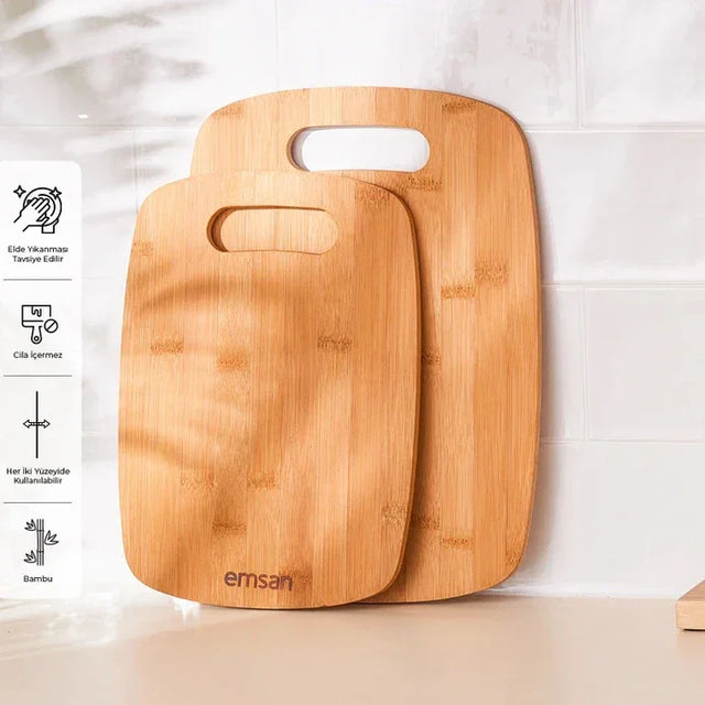 Emsan Bamboo Chop 2-Piece Cutting Board Set - Emsan Jordan