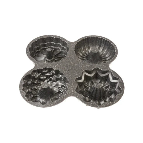 Emsan Griss One Four 4-Piece Cast Cake Mold Set Gray - Emsan Jordan