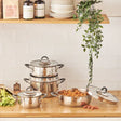 Emsan Unique 8-Piece Stainless Steel Cookware Set - Emsan Jordan