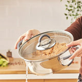 Emsan Unique 8-Piece Stainless Steel Cookware Set - Emsan Jordan