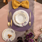 Emsan Flory Stoneware 24 Piece Dinner Set for 6 People - Emsan Jordan