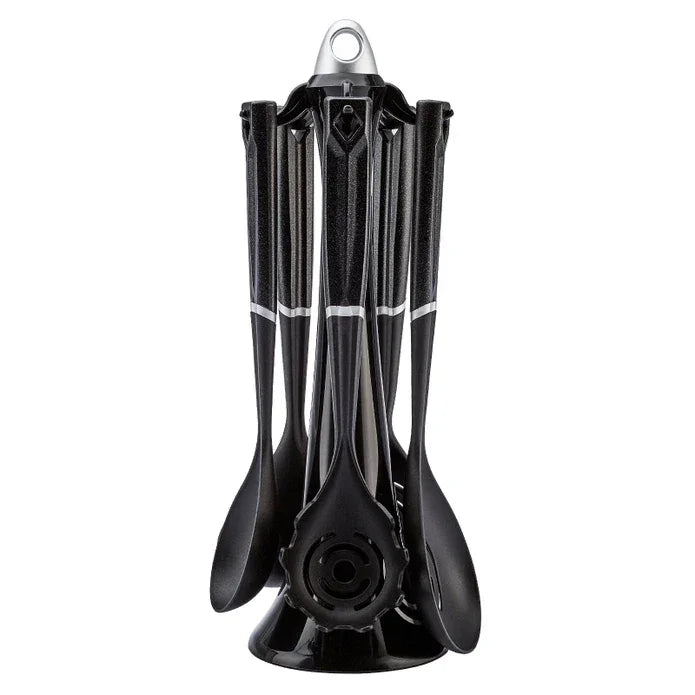 Emsan Akasya 6-Piece Grey Serving Set with Stand - Emsan Jordan