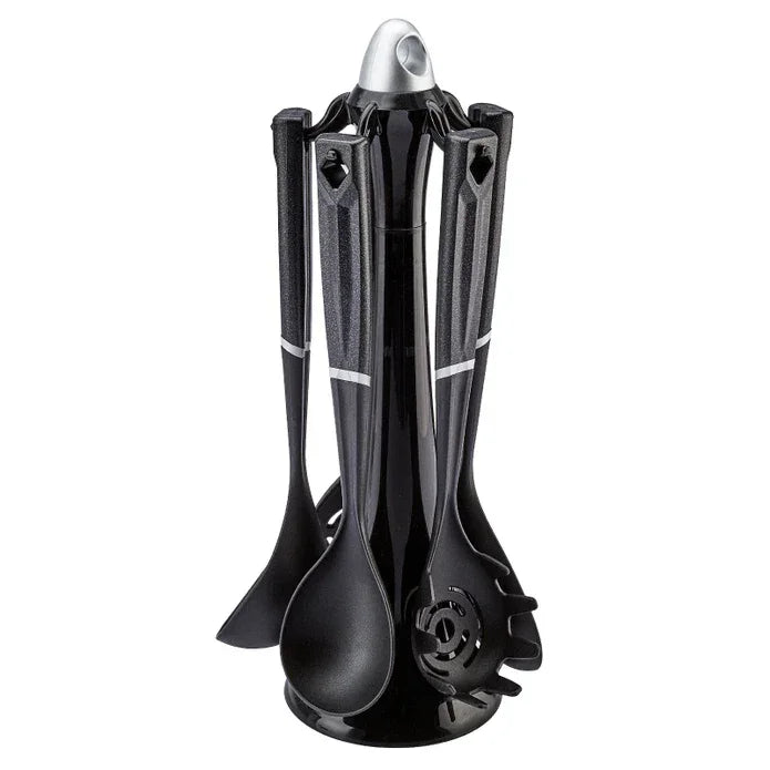 Emsan Akasya 6-Piece Grey Serving Set with Stand - Emsan Jordan