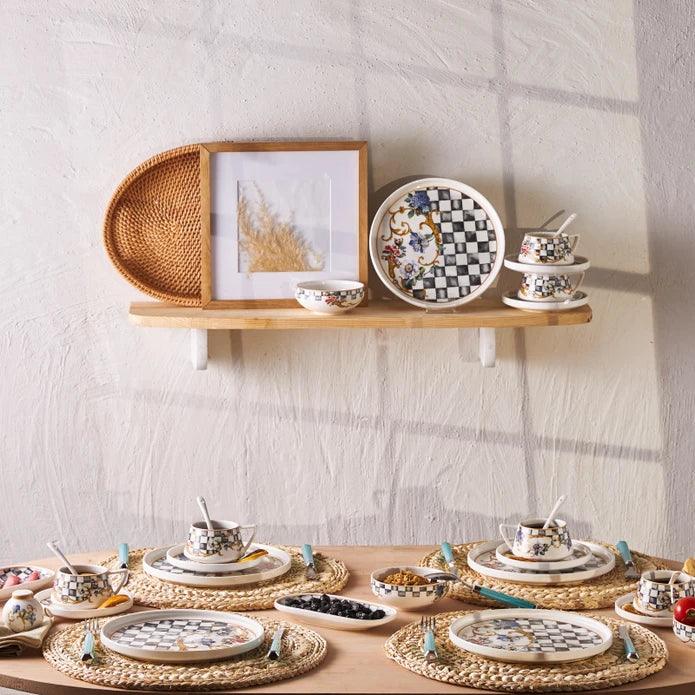 Emsan Victoria 32-Piece Porcelain Breakfast/Serving Set for 6 People - Emsan Jordan