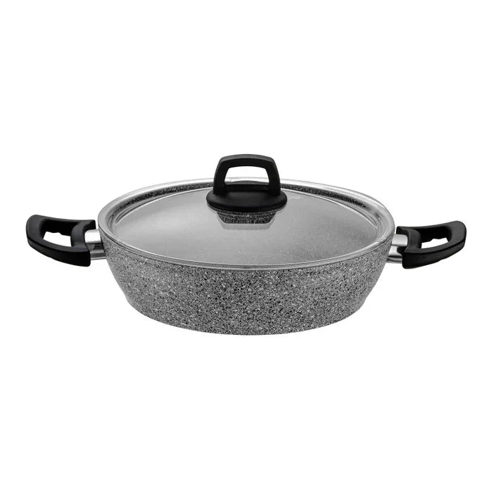 Emsan Lucca 7-Piece Cookware Set – Granite Coating, Gray-Blue - Emsan Jordan