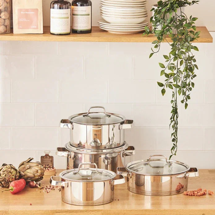 Emsan Capella 8-Piece Stainless Steel Cookware Set - Emsan Jordan