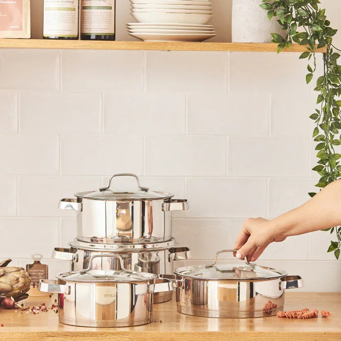 Emsan Capella 8-Piece Stainless Steel Cookware Set - Emsan Jordan