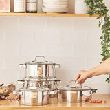 Emsan Capella 8-Piece Stainless Steel Cookware Set - Emsan Jordan