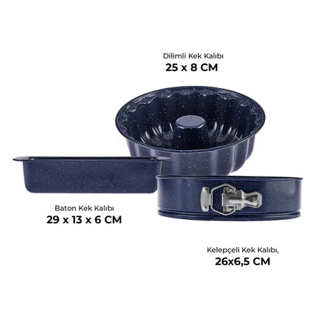 Emsan Wellbake 3-Piece Cake Mold Set - Emsan Jordan