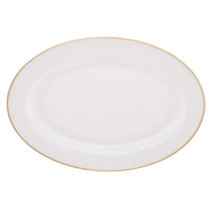 Emsan New Marly Porcelain 60-Piece 12-Person Round Dinner Set Gold - Emsan Jordan