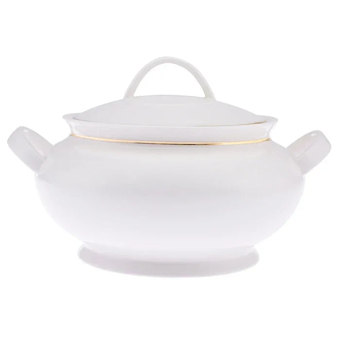 Emsan New Marly Porcelain 60-Piece 12-Person Round Dinner Set Gold - Emsan Jordan