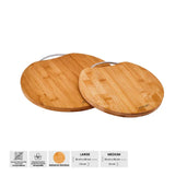 Emsan Bamboo Circle 2-piece Cutting Board Set - Emsan Jordan