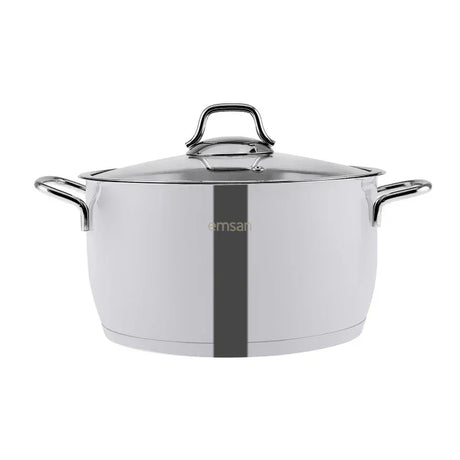 Emsan Valeria 8-Piece Stainless Steel Cookware Set - Emsan Jordan