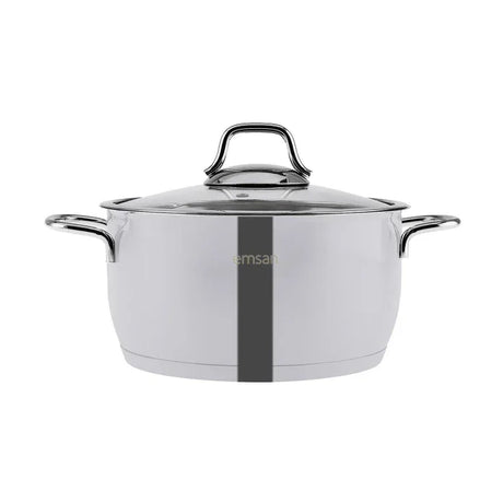 Emsan Valeria 8-Piece Stainless Steel Cookware Set - Emsan Jordan