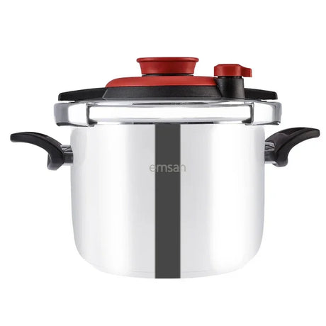 Emsan Vera Pressure Cooker Set – 4 + 6 Liters – Red - Emsan Jordan