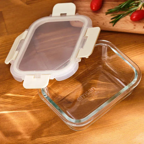 Emsan Soft 370 ml Borosilicate Storage Container - Emsan Jordan