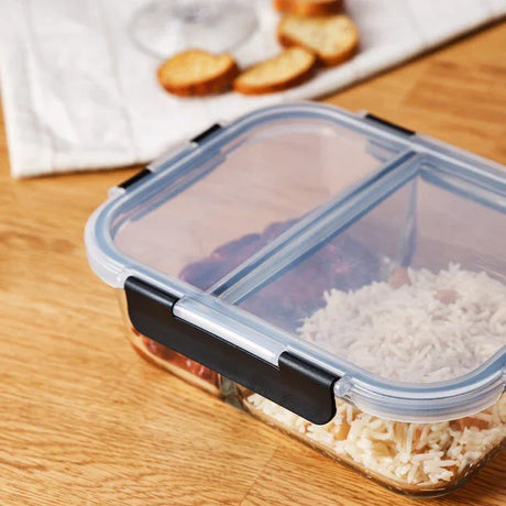Emsan Twin 1360 ml Borosilicate Storage Container - Emsan Jordan