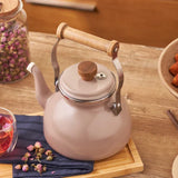 Emsan Royal Enamel Teapot – Taupe - Emsan Jordan