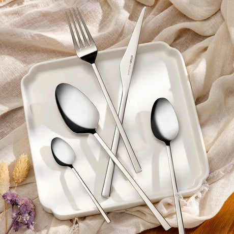 Emsan Alba 84-Piece Cutlery Set for 12 People – Boxed - Emsan Jordan