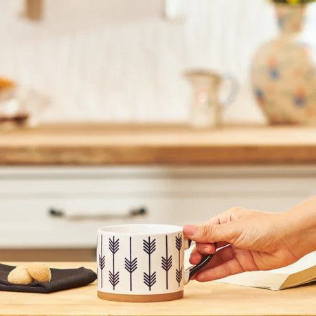 Emsan Simple Spear New Bone Mug 410 ml - Emsan Jordan