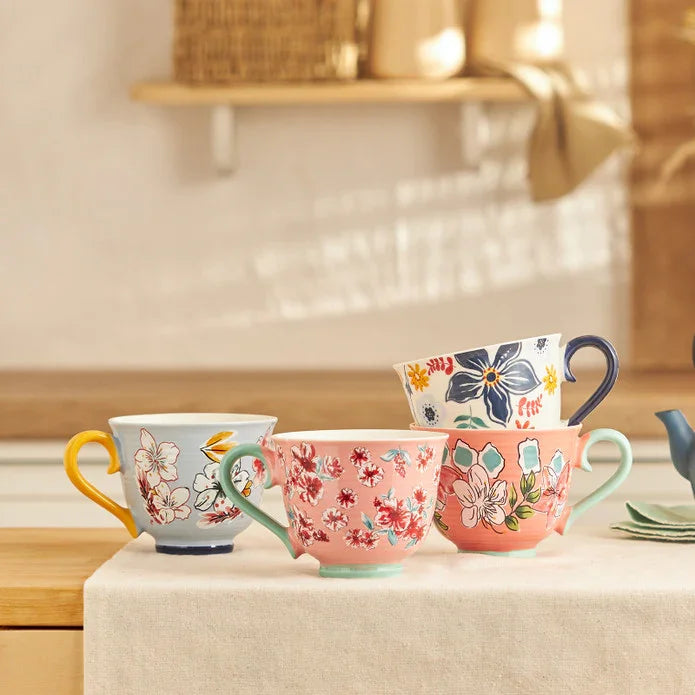 Emsan Lily New Bone Mug 435 ml Pink - Emsan Jordan