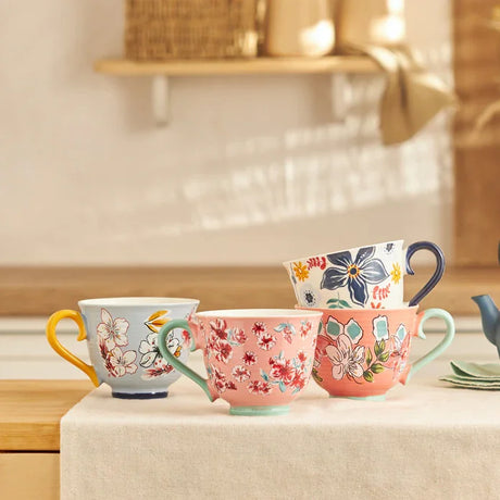 Emsan Lily New Bone Mug 435 ml Pink - Emsan Jordan