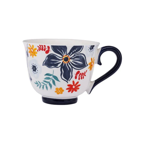 Emsan Garden New Bone Mug 435 ml Navy Blue - Emsan Jordan