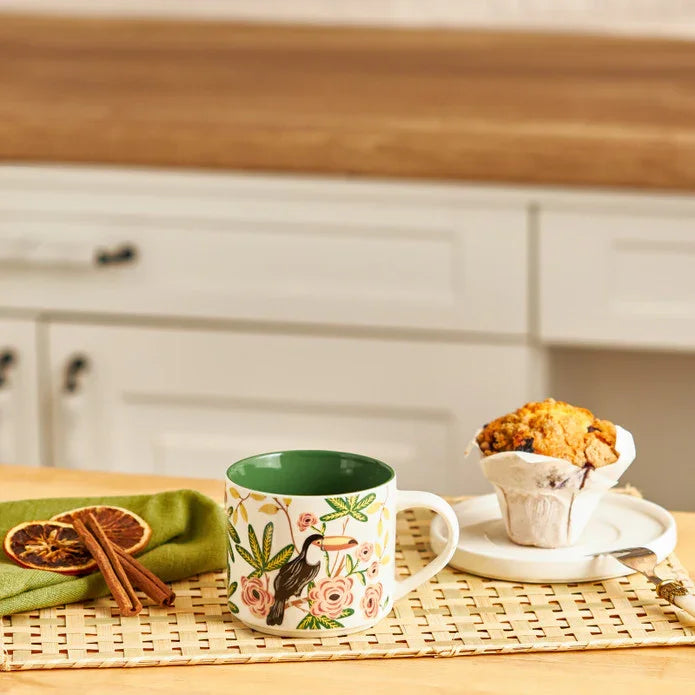 Emsan Tropic New Bone Mug 406 ml Green - Emsan Jordan