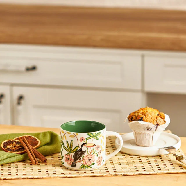 Emsan Tropic New Bone Mug 406 ml Green - Emsan Jordan