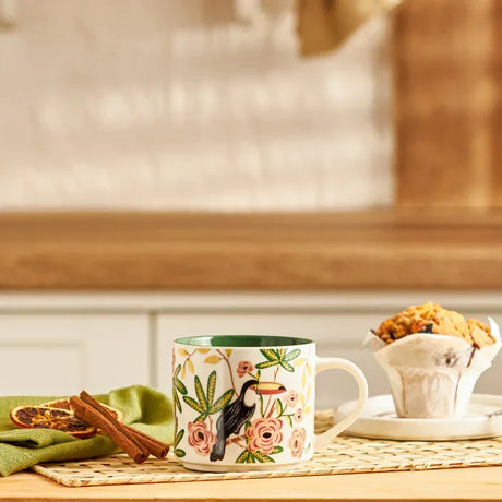 Emsan Tropic New Bone Mug 406 ml Green - Emsan Jordan