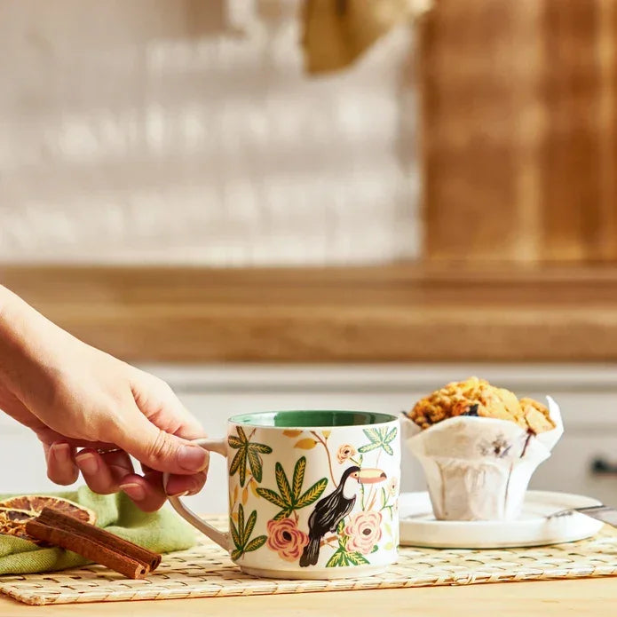 Emsan Tropic New Bone Mug 406 ml Green - Emsan Jordan