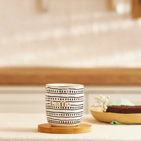 Emsan Tinylatte 2-Piece New Bone Mug Set 200 ml Black - Emsan Jordan