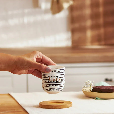 Emsan Tinylatte 2-Piece New Bone Mug Set 200 ml Black - Emsan Jordan