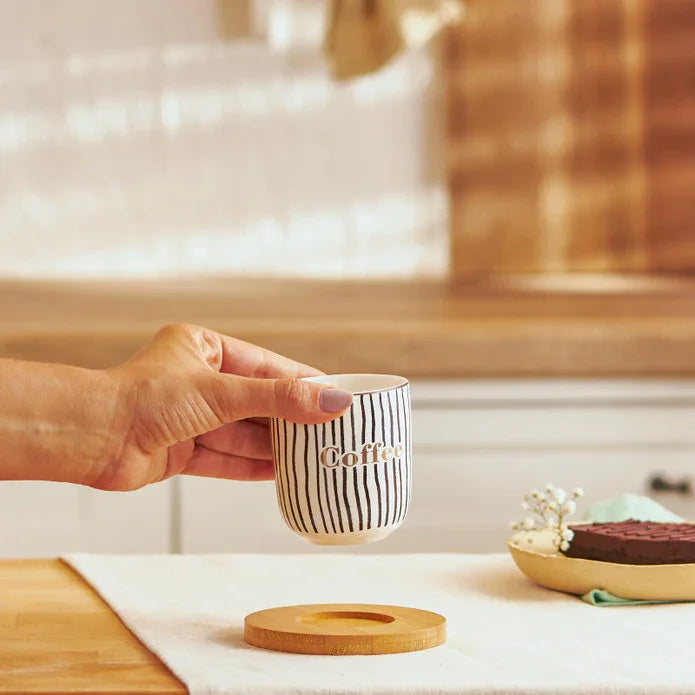 Emsan Tinycoffe 2-Piece New Bone Mug Set 200 ml Black - Emsan Jordan