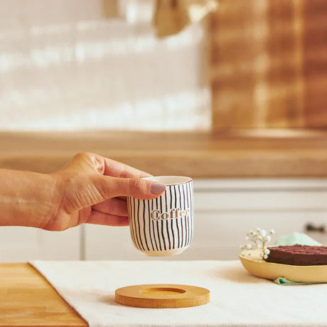 Emsan Tinycoffe 2-Piece New Bone Mug Set 200 ml Black - Emsan Jordan