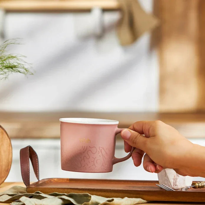 Emsan Wish New Bone Mug 350 ml Coral - Emsan Jordan