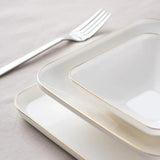 Istanbul Porselen Nadide 18 Piece 6 Person Square Dinner Set Gold - Emsan Jordan